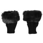Fashion Fingerless Warm Wool Knitted Classic Fur Half One Size Finger Gloves For Women Cute Soft And Comfortable Trendy Fashion Stretchy Gloves For Women Stevvex