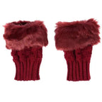 Fashion Fingerless Warm Wool Knitted Classic Fur Half One Size Finger Gloves For Women Cute Soft And Comfortable Trendy Fashion Stretchy Gloves For Women Stevvex