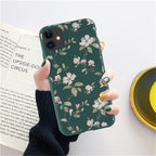Fashion Flower Phone Case For Iphone 7 8 Plus  Iphone Xr X Xs Silicone Ultra Thin Shockproof Mobile Phone Case With Fashion Pattern Cover Stylish Beautiful Flower Pattern Colored iphone Case Stevvex