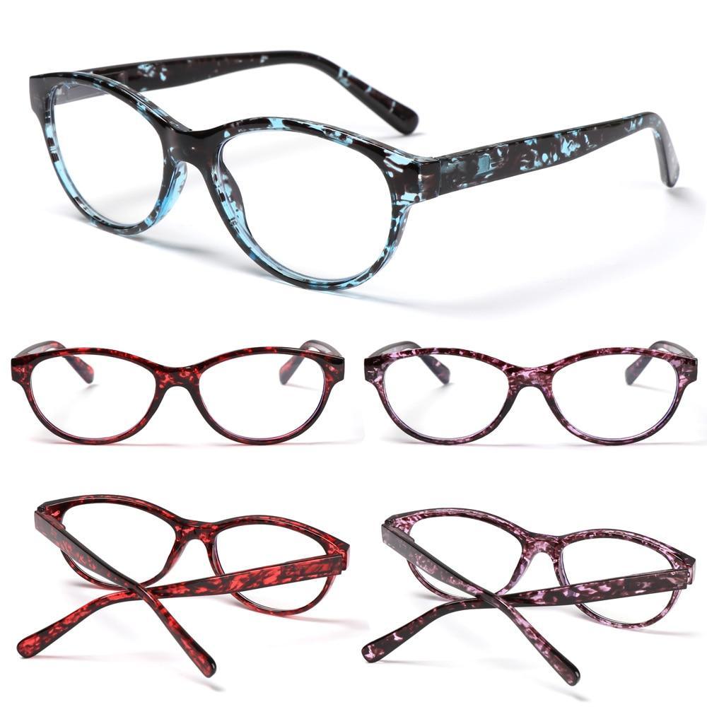 Fashion Glasses Men Women Reading Anti Blue Eye Protection Eyeglasses Hyperopia Transparent Optical Eyewear With Diopter For Women And Men +1.0~+ 4.0 Stevvex