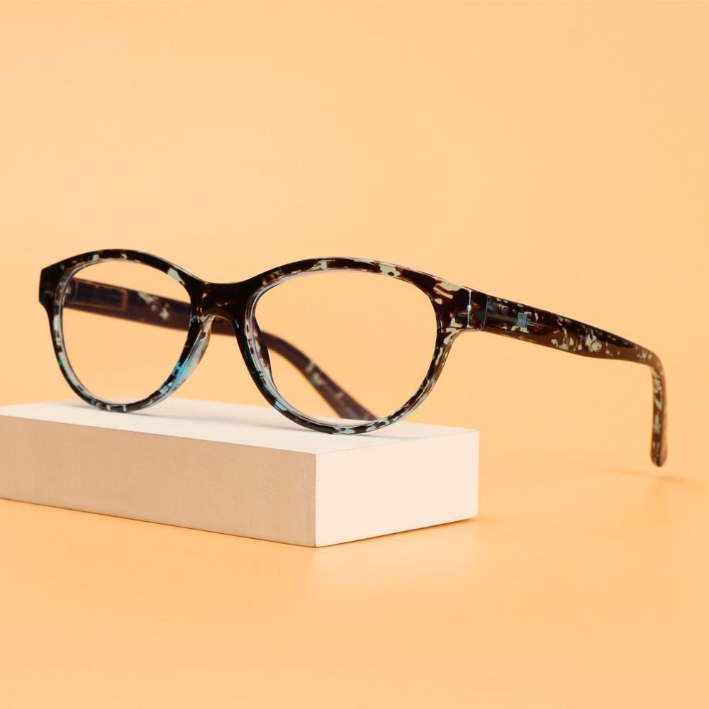 Fashion Glasses Men Women Reading Anti Blue Eye Protection Eyeglasses Hyperopia Transparent Optical Eyewear With Diopter For Women And Men +1.0~+ 4.0 Stevvex