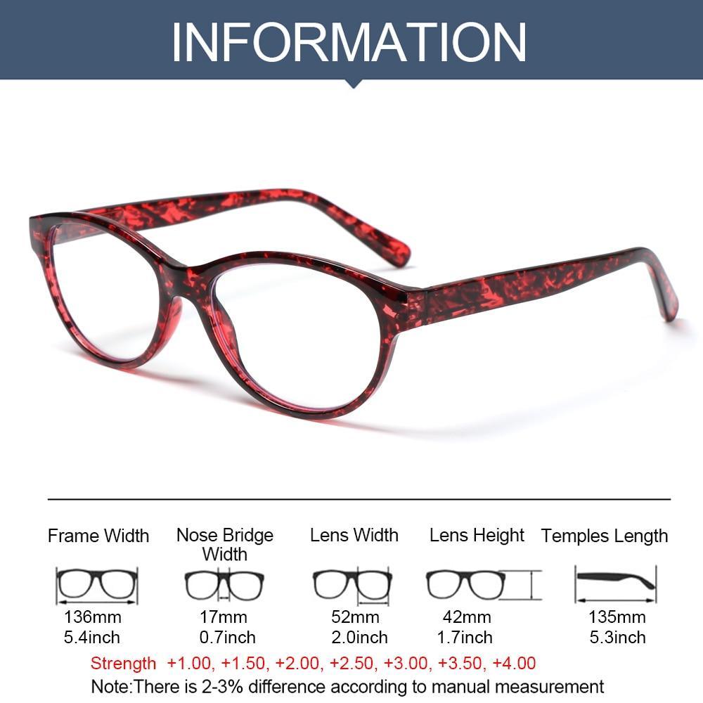 Fashion Glasses Men Women Reading Anti Blue Eye Protection Eyeglasses Hyperopia Transparent Optical Eyewear With Diopter For Women And Men +1.0~+ 4.0 Stevvex