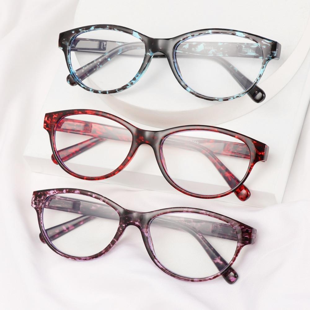 Fashion Glasses Men Women Reading Anti Blue Eye Protection Eyeglasses Hyperopia Transparent Optical Eyewear With Diopter For Women And Men +1.0~+ 4.0 Stevvex