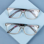 Fashion Glasses Men Women Reading Anti Blue Eye Protection Eyeglasses Hyperopia Transparent Optical Eyewear With Diopter For Women And Men +1.0~+ 4.0 Stevvex