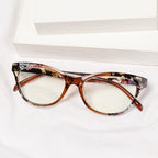 Fashion Glasses Men Women Reading Anti Blue Eye Protection Eyeglasses Hyperopia Transparent Optical Eyewear With Diopter For Women And Men +1.0~+ 4.0 Stevvex