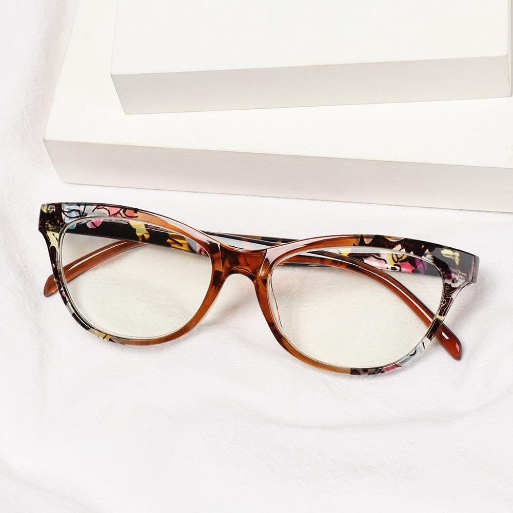 Fashion Glasses Men Women Reading Anti Blue Eye Protection Eyeglasses Hyperopia Transparent Optical Eyewear With Diopter For Women And Men +1.0~+ 4.0 Stevvex