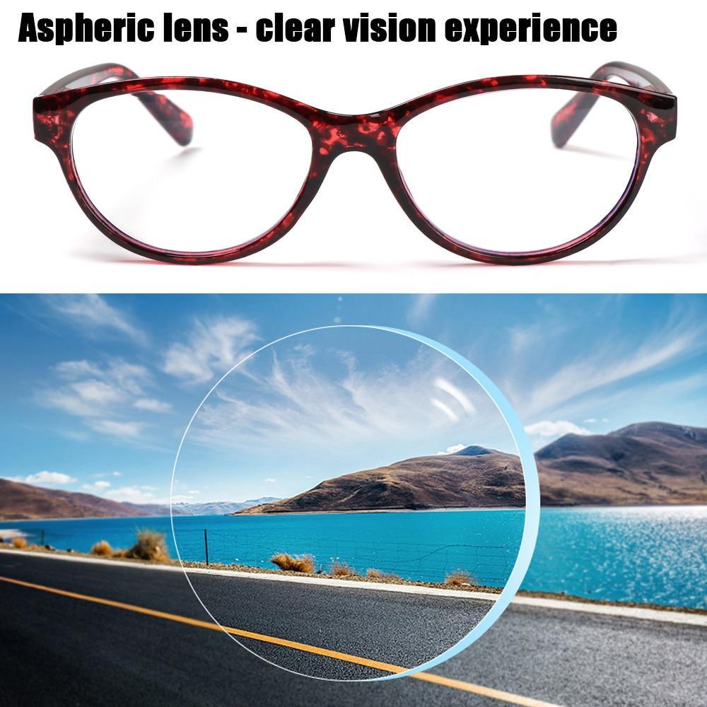 Fashion Glasses Men Women Reading Anti Blue Eye Protection Eyeglasses Hyperopia Transparent Optical Eyewear With Diopter For Women And Men +1.0~+ 4.0 Stevvex