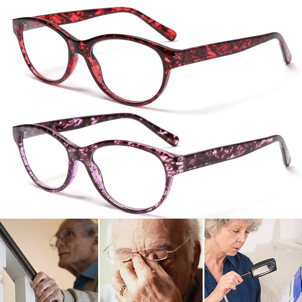 Fashion Glasses Men Women Reading Anti Blue Eye Protection Eyeglasses Hyperopia Transparent Optical Eyewear With Diopter For Women And Men +1.0~+ 4.0 Stevvex