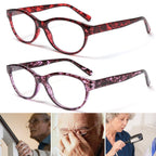 Fashion Glasses Men Women Reading Anti Blue Eye Protection Eyeglasses Hyperopia Transparent Optical Eyewear With Diopter For Women And Men +1.0~+ 4.0 Stevvex