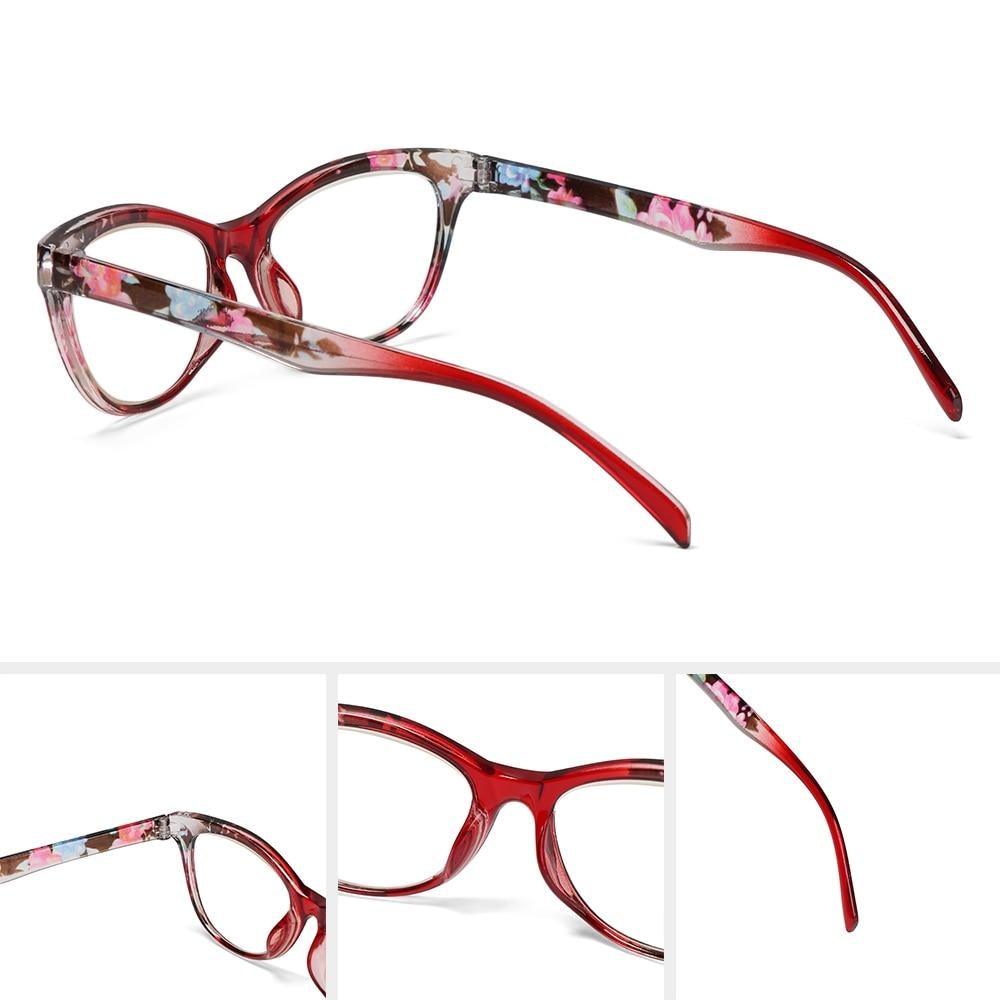 Fashion Glasses Men Women Reading Anti Blue Eye Protection Eyeglasses Hyperopia Transparent Optical Eyewear With Diopter For Women And Men +1.0~+ 4.0 Stevvex