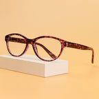 Fashion Glasses Men Women Reading Anti Blue Eye Protection Eyeglasses Hyperopia Transparent Optical Eyewear With Diopter For Women And Men +1.0~+ 4.0 Stevvex