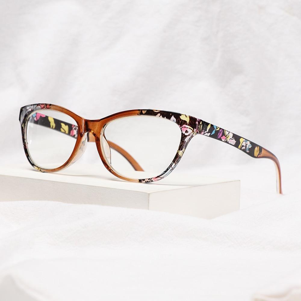Fashion Glasses Men Women Reading Anti Blue Eye Protection Eyeglasses Hyperopia Transparent Optical Eyewear With Diopter For Women And Men +1.0~+ 4.0 Stevvex