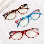 Fashion Glasses Men Women Reading Anti Blue Eye Protection Eyeglasses Hyperopia Transparent Optical Eyewear With Diopter For Women And Men +1.0~+ 4.0 Stevvex