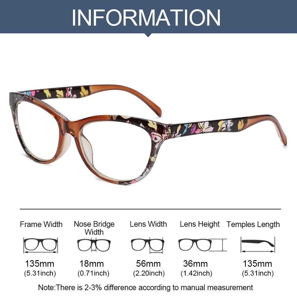Fashion Glasses Men Women Reading Anti Blue Eye Protection Eyeglasses Hyperopia Transparent Optical Eyewear With Diopter For Women And Men +1.0~+ 4.0 Stevvex