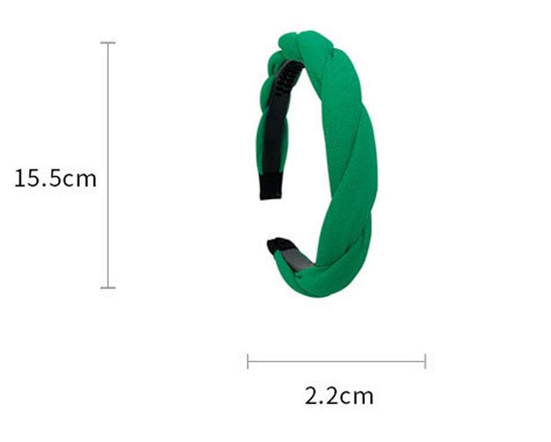 Fashion Hair Band Twist Solid Color Folds Pattern Hair Hoop Headbands Designer Hairband Gorgeous Hair Accessories For Women Stevvex
