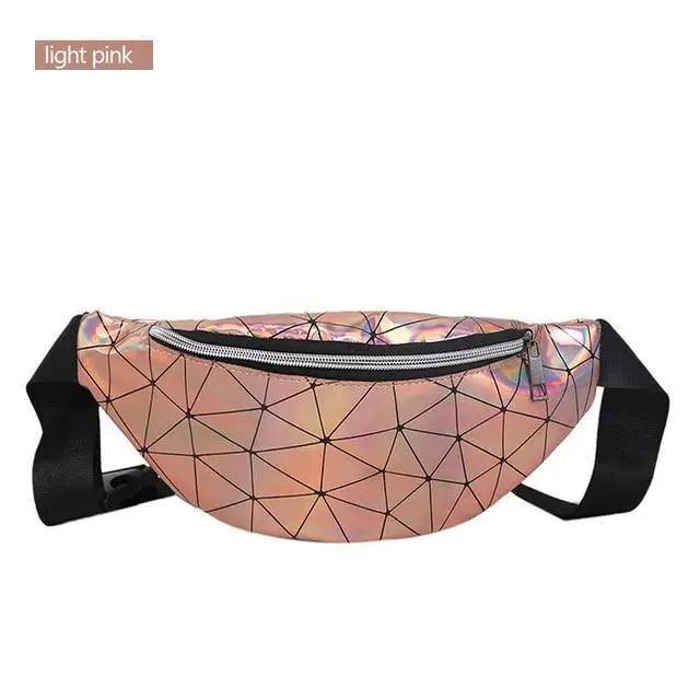 Fashion Holographic Women Waist Bags Modern Fanny Pack Adjustable Belt Bag Excellent Design Waist Packs Chest Phone Pouch Stevvex