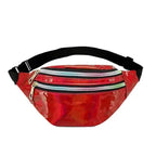 Fashion Holographic Women Waist Bags Modern Fanny Pack Adjustable Belt Bag Excellent Design Waist Packs Chest Phone Pouch Stevvex