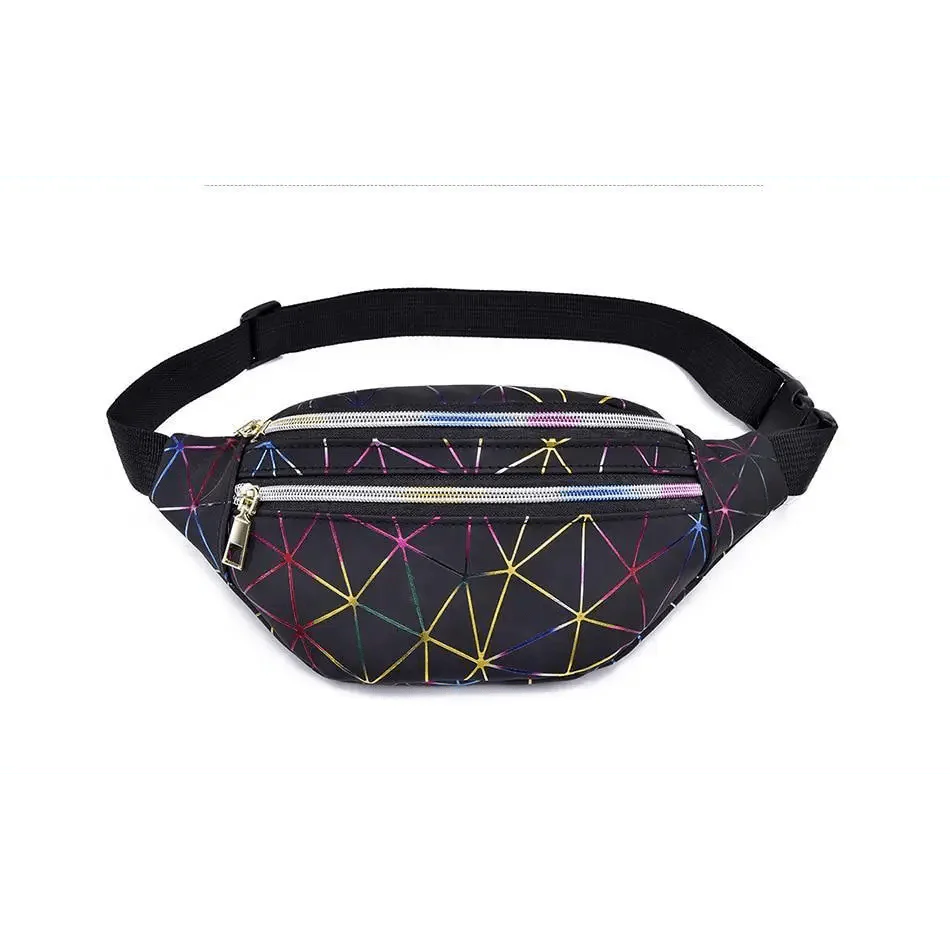 Fashion Holographic Women Waist Bags Modern Fanny Pack Adjustable Belt Bag Excellent Design Waist Packs Chest Phone Pouch Stevvex