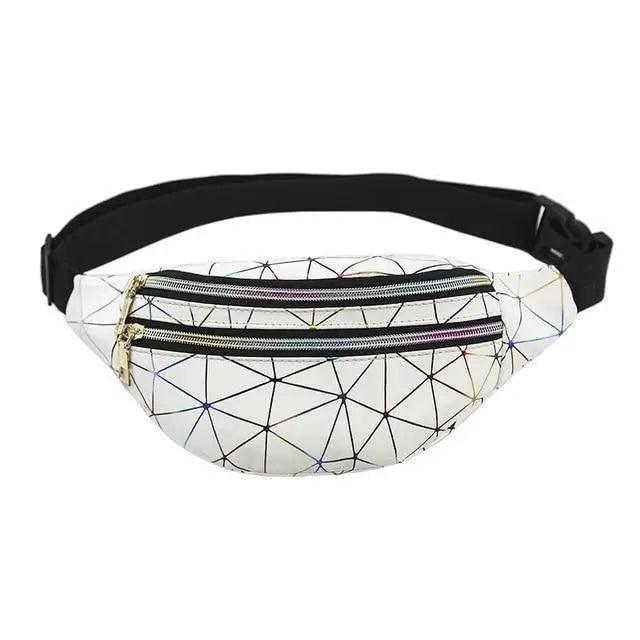 Fashion Holographic Women Waist Bags Modern Fanny Pack Adjustable Belt Bag Excellent Design Waist Packs Chest Phone Pouch Stevvex