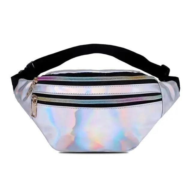 Fashion Holographic Women Waist Bags Modern Fanny Pack Adjustable Belt Bag Excellent Design Waist Packs Chest Phone Pouch Stevvex