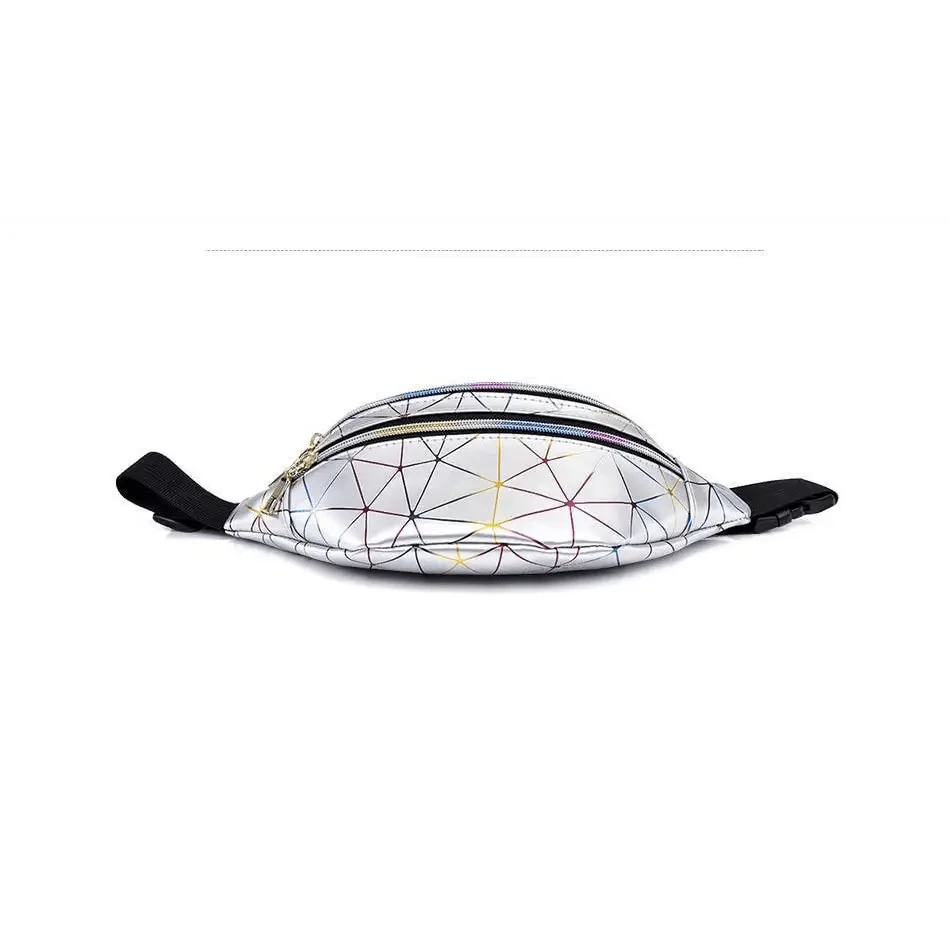 Fashion Holographic Women Waist Bags Modern Fanny Pack Adjustable Belt Bag Excellent Design Waist Packs Chest Phone Pouch Stevvex
