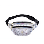 Fashion Holographic Women Waist Bags Modern Fanny Pack Adjustable Belt Bag Excellent Design Waist Packs Chest Phone Pouch Stevvex