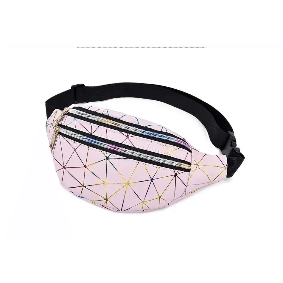 Fashion Holographic Women Waist Bags Modern Fanny Pack Adjustable Belt Bag Excellent Design Waist Packs Chest Phone Pouch Stevvex