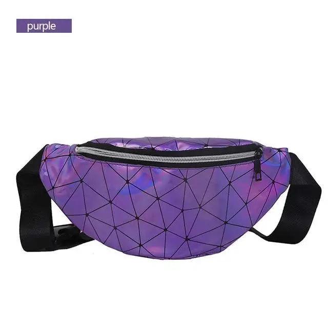 Fashion Holographic Women Waist Bags Modern Fanny Pack Adjustable Belt Bag Excellent Design Waist Packs Chest Phone Pouch Stevvex