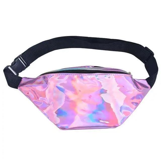 Fashion Holographic Women Waist Bags Modern Fanny Pack Adjustable Belt Bag Excellent Design Waist Packs Chest Phone Pouch Stevvex