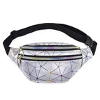Fashion Holographic Women Waist Bags Modern Fanny Pack Adjustable Belt Bag Excellent Design Waist Packs Chest Phone Pouch Stevvex