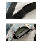 Fashion Holographic Women Waist Bags Modern Fanny Pack Adjustable Belt Bag Excellent Design Waist Packs Chest Phone Pouch Stevvex