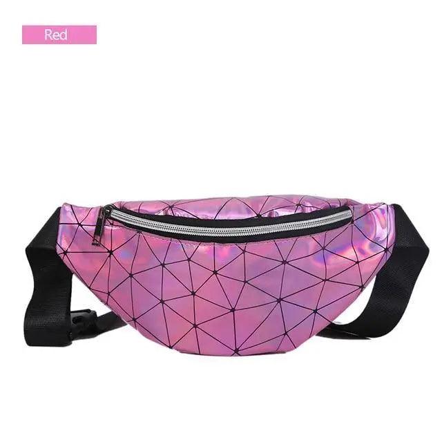 Fashion Holographic Women Waist Bags Modern Fanny Pack Adjustable Belt Bag Excellent Design Waist Packs Chest Phone Pouch Stevvex