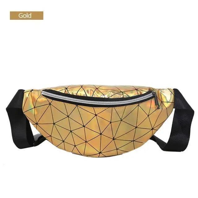 Fashion Holographic Women Waist Bags Modern Fanny Pack Adjustable Belt Bag Excellent Design Waist Packs Chest Phone Pouch Stevvex