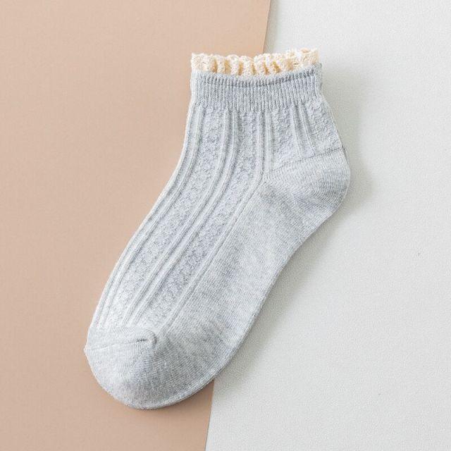 Fashion Lace Ruffled Soft Cotton Female Sock Spring And Summer Cute Socks Sweet Princess Girls Comfortable Breathable Cute Socks For Women Stevvex