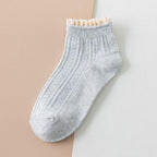 Fashion Lace Ruffled Soft Cotton Female Sock Spring And Summer Cute Socks Sweet Princess Girls Comfortable Breathable Cute Socks For Women Stevvex