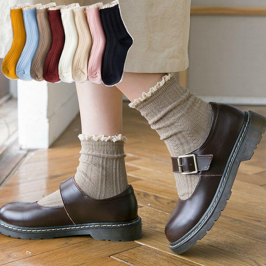 Fashion Lace Ruffled Soft Cotton Female Sock Spring And Summer Cute Socks Sweet Princess Girls Comfortable Breathable Cute Socks For Women Stevvex