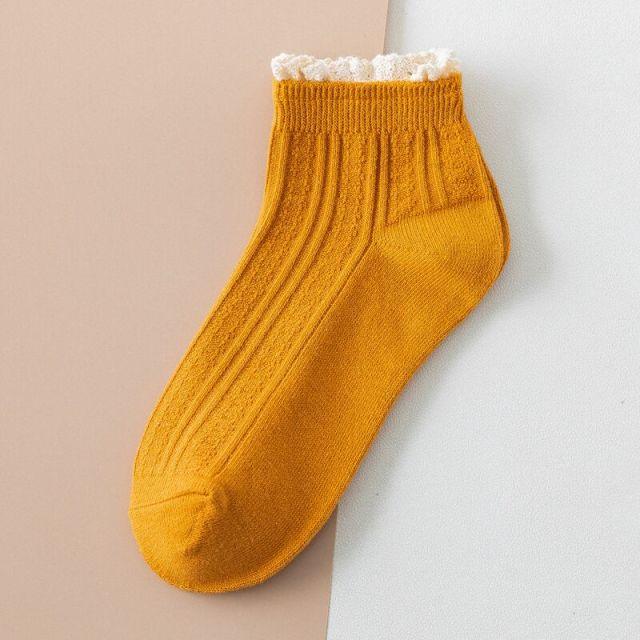 Fashion Lace Ruffled Soft Cotton Female Sock Spring And Summer Cute Socks Sweet Princess Girls Comfortable Breathable Cute Socks For Women Stevvex
