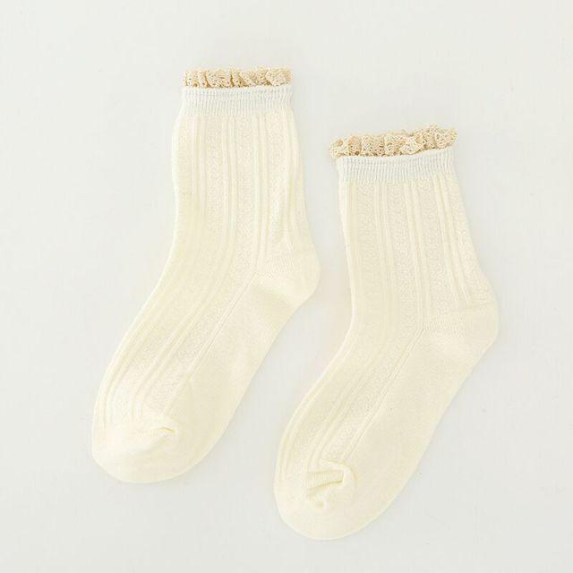 Fashion Lace Ruffled Soft Cotton Female Sock Spring And Summer Cute Socks Sweet Princess Girls Comfortable Breathable Cute Socks For Women Stevvex