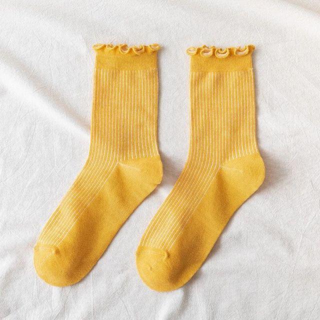 Fashion Lace Ruffled Soft Cotton Female Sock Spring And Summer Cute Socks Sweet Princess Girls Comfortable Breathable Cute Socks For Women Stevvex