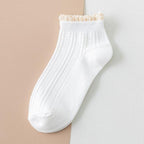 Fashion Lace Ruffled Soft Cotton Female Sock Spring And Summer Cute Socks Sweet Princess Girls Comfortable Breathable Cute Socks For Women Stevvex