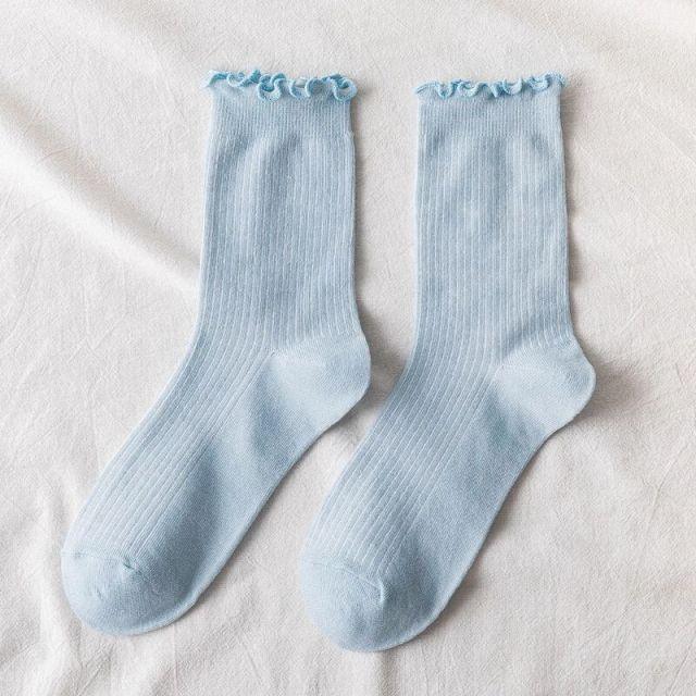 Fashion Lace Ruffled Soft Cotton Female Sock Spring And Summer Cute Socks Sweet Princess Girls Comfortable Breathable Cute Socks For Women Stevvex