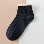 Fashion Lace Ruffled Soft Cotton Female Sock Spring And Summer Cute Socks Sweet Princess Girls Comfortable Breathable Cute Socks For Women Stevvex