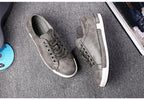 Fashion Leather Mens Shoes Soft High Quality Mens Casual Shoes Flat Footwear Classic Black White Men Fashion Walking Shoes Comfortable Modern Design Stevvex
