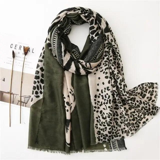 Fashion Leopard Scarf Women High Quality Autumn Winter Wrap Stylish Casual Wear Scarfs For Women Elegant Women's Scarf Fashion Scarf Stevvex