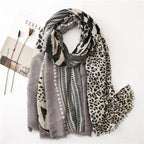 Fashion Leopard Scarf Women High Quality Autumn Winter Wrap Stylish Casual Wear Scarfs For Women Elegant Women's Scarf Fashion Scarf Stevvex