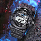 Fashion Luminous Children Watches For Boys Waterproof Electronic Silicone Strap Watch Fashion Sport Led Digital Wrist Watch Kids Sports Watch Waterproof Boys Multi-Function Digital Wristwatch Stevvex