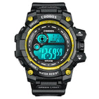 Fashion Luminous Children Watches For Boys Waterproof Electronic Silicone Strap Watch Fashion Sport Led Digital Wrist Watch Kids Sports Watch Waterproof Boys Multi-Function Digital Wristwatch Stevvex