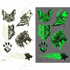 Fashion Luminous Sticker Tattoos Waterproof Temporary Different Luxury Tattoos For Womens Mens Kids