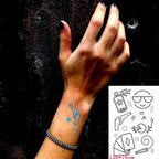 Fashion Luminous Sticker Tattoos Waterproof Temporary Different Luxury Tattoos For Womens Mens Kids
