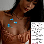 Fashion Luminous Sticker Tattoos Waterproof Temporary Different Luxury Tattoos For Womens Mens Kids